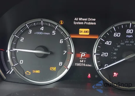 2018 Acura Mdx z USA, uszkodzony, nr VIN 5J8YD4H38JL017546